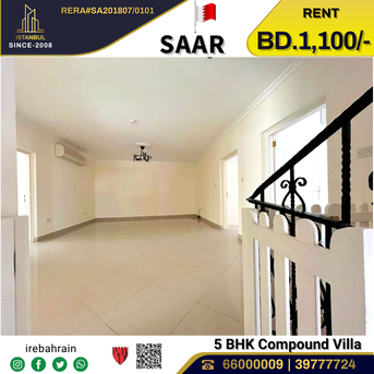 Saar, Villas, BHD 1100,  Semi Furnished Luxurious Garden Villa For Rent In Saar