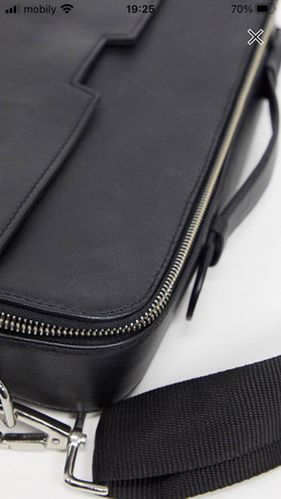 Dammam, Computers, SAR 150,  New MEN Black Leather Work Bag