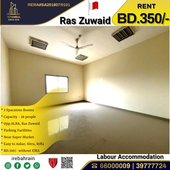 Asker, Shops, BHD 350,  Labour Accommodation (28 People ) For Rent In Ras Zuwaid
