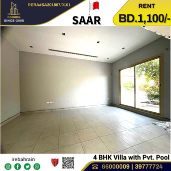 Saar, Villas, BHD 1100,  Semi Furnished Villa With Private Pool For Rent In Saar