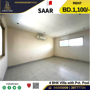 Saar, Villas, BHD 1100,  Semi Furnished Villa With Private Pool For Rent In Saar