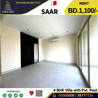 Saar, Villas, BHD 1100,  Semi Furnished Villa With Private Pool For Rent In Saar