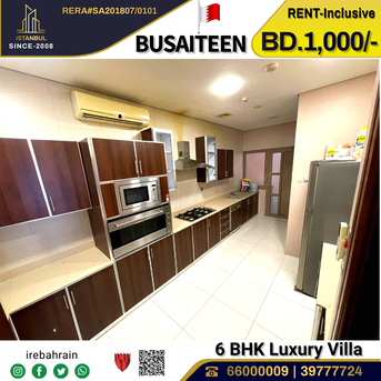 Busaiteen, Villas, BHD 1000,  Furnished,  Fully Furnished Luxury Villa For Rent In Busaiteen  -   Including EWA