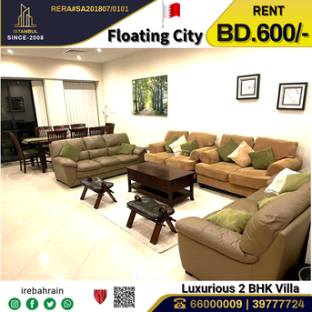 Amwaj Islands, Apartments/Houses, BHD 600/month,  Furnished,  2 BR,  Beautiful Fully Furnished Luxury Villa In Flaoting City, Amwaj Island
