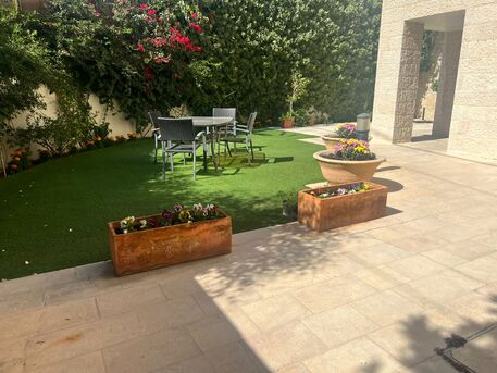 Amman, Apartments/Houses, JOD 18000/year,  Furnished,  3 BR,  Ground Fully Furinshed 3B Part Of Villa With Big Garden In 5 Circle 00962777688956