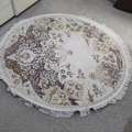 SAR 60,  Original And Like New And Beautiful Round Designer Rug From Turkey