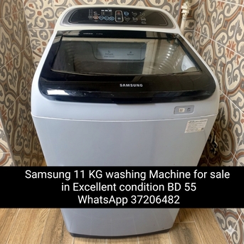 Manama, Appliances, BHD 57,  ✅️ Samsung 11kg Fully Automatic Washing Machine For Sale In Good Condition With Delivery
