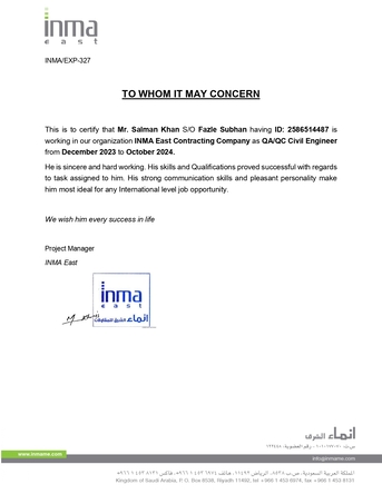 Riyadh, Job Seekers, QC Engineer/inspector Civil (ARAMCO EXPERIENCE) Approved From Saudi Council Of Engineers