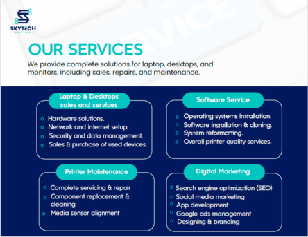 Riyadh, Computers, SkyTech Solution A COMPLETE IT,(Laptops/Desktops) Software &Hardware Solutions