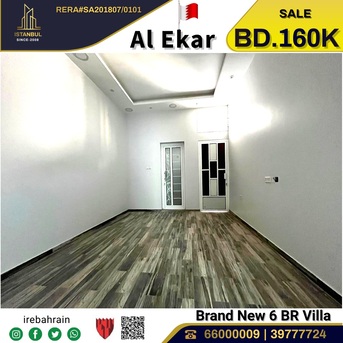 Sitra, Real Estate For Sale, BHD 160000,  6 BR,  Brand New 6 BR Villa For Sale In Al Ekar, Al Gharbi Area