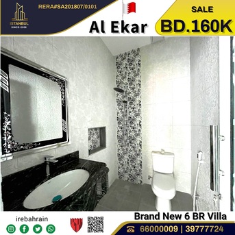 Sitra, Real Estate For Sale, BHD 160000,  6 BR,  Brand New 6 BR Villa For Sale In Al Ekar, Al Gharbi Area