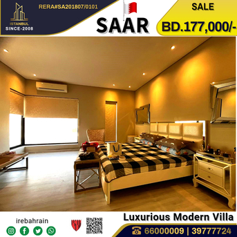 Saar, Real Estate For Sale, BHD 177000,  4 BR,  Semi Furnished Luxurious Modern Villa For Sale In Saar