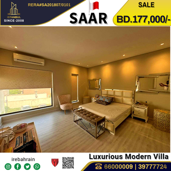 Saar, Real Estate For Sale, BHD 177000,  4 BR,  Semi Furnished Luxurious Modern Villa For Sale In Saar