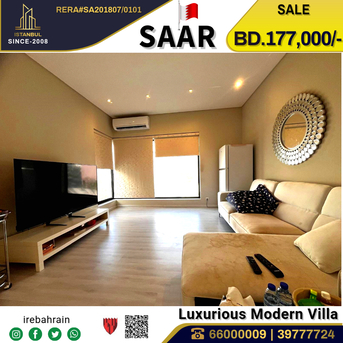 Saar, Real Estate For Sale, BHD 177000,  4 BR,  Semi Furnished Luxurious Modern Villa For Sale In Saar