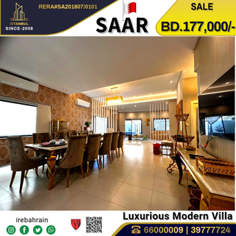 Saar, Real Estate For Sale, BHD 177000,  4 BR,  Semi Furnished Luxurious Modern Villa For Sale In Saar