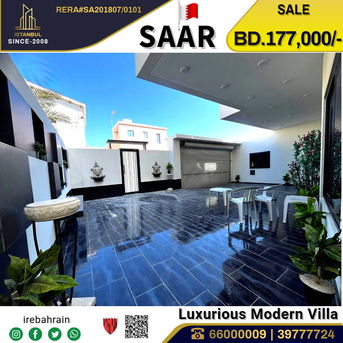 Saar, Real Estate For Sale, BHD 177000,  4 BR,  Semi Furnished Luxurious Modern Villa For Sale In Saar