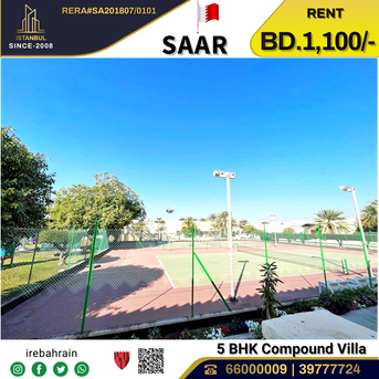 Saar, Villas, BHD 1100,  Semi Furnished Luxurious Garden Villa For Rent In Saar