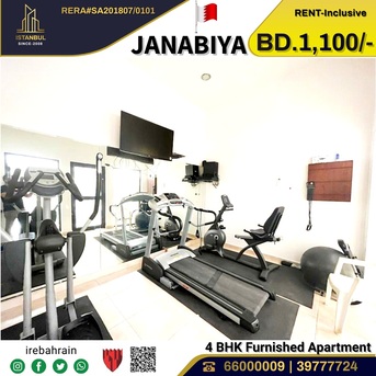 Janabiya, Villas, BHD 1100, Furnished, Fully Furnished Luxury Villa For Rent In Janabiya, Near Mercado Mall -with EWA