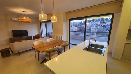 Amman, Apartments/Houses, JOD 17000/year,  Furnished,  2 BR,  Brandnew Fully Furnished 2B Apart With Big Baconly In Jabal Webdeh 00962777688956