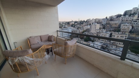 Amman, Apartments/Houses, JOD 17000/year,  Furnished,  2 BR,  Brandnew Fully Furnished 2B Apart With Big Baconly In Jabal Webdeh 00962777688956