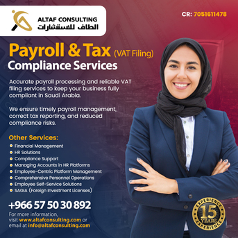 Riyadh, Business, VAT Return /Previous VAT Return Issue Part Time Accounting /Freelancer Accounting Services