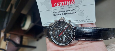 Paris, Watches, 1300,  Certina Chronograph Watch NEW Big Dial 42mm For Men Original Swiss Made
