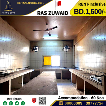 Asker, Staff Accomodation, BHD 1500,  Affordable And Well-Maintained Labor Accommodation ( 60 Nos ) - Including EWA