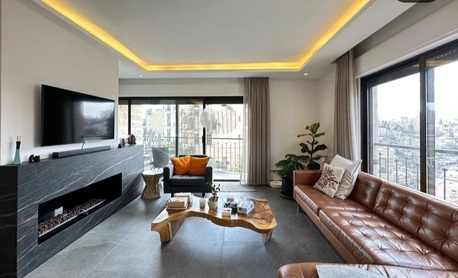 Amman, Apartments/Houses, JOD 15000/year,  Furnished,  3 BR,  Fully Furnished 3B Apart With Baconly And Terrace N Jabal Webdeh 00962777688956