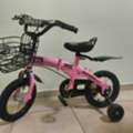 SAR 249,  MG Children's Foldable Bike 12 Inch Kids Bike With Carrier Seat & Basket-Pink