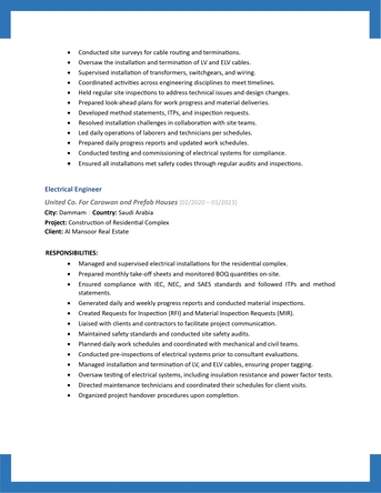 Riyadh, Job Seekers, Electrical Engineer