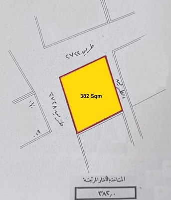 Adliya, Commercial Plots, BHD 213000,  382 Sq. Meter,  Mixed-Use Land (BD) For Sale In Adliya  &ndash; BD.52/- Per Foot
