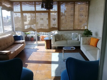 Amman, Apartments/Houses, JOD 9000/year,  Furnished,  1 BR,  Roof Top Fully Furnished One Bedroom Apart With Big Terrace N Jabal Webdeh 00962777688956