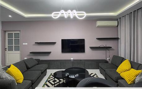 Amman, Apartments/Houses, JOD 18000/year,  Furnished,  4 BR,  Fully Furnished 4B Apart With Big Baconlies In 5circle 00962777688956