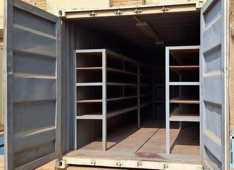 Riyadh, Heavy Equipment, SAR 5500,  Shipping Container 20FT Equipped With Steel Shelving For Sale