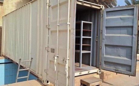 Riyadh, Heavy Equipment, SAR 5500,  Shipping Container 20FT Equipped With Steel Shelving For Sale