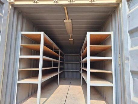Riyadh, Heavy Equipment, SAR 5500,  Shipping Container 20FT Equipped With Steel Shelving For Sale