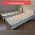BHD 26,  ✅️ 2 Single Wooden Bed With Mattress For Sale In Good Condition With Delivery