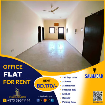 Salmabad, Offices, BHD 170,  130 Sq. Meter,  Office Flat For Rent In Salmabad (130 Sqm) &ndash; Rent BD.170/-