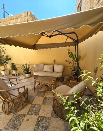 Amman, Apartments/Houses, JOD 12000/year,  Furnished,  2 BR,  Ground Fully Furinshed 2B Apartment With Outside Garden In Jabal Webdeh 00962777688956