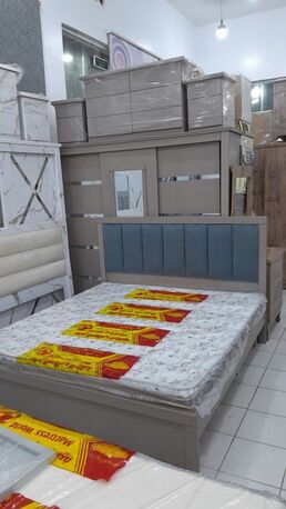 Riyadh, Furniture, SAR 1500,  Bedroom Matters Ironc Cot Wooden Cot Wooden Box Window Curtain Roll