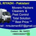 ALL◆Riyadh&hearts; MOVERS&hearts;PACKERS&hearts;CLEANERS&hearts;PEST CONTROLTOTAL SOLUTION@ BEST PRICE(055.3829.477) Thanks For Viewing ! We OFFER HOUSE Or OFFICE Packing Or Moving Service In All Over The Kingdom Of Saudi Arabia, We WORK With Respo