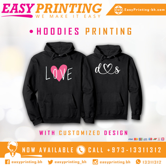 East Riffa, Printing, Customized Hoodies Printing - With Free Delivery Service!