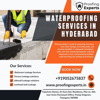 Hyderabad, Construction, Waterproofing Services Near Me | Proofing Experts