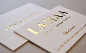 Salmaniya, Printing, Gold Foil Business Cards