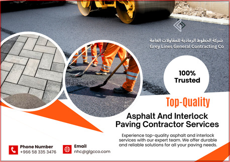 Riyadh, Construction, Quality Asphalt And Interlock Installation