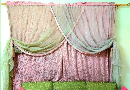Al Aziziyah, Furniture, SAR 125,  Curtain - Full Size Pink 2 Pcs & 4 Pcs Purple