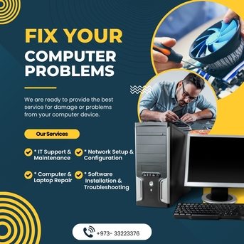 Manama, Computer, Hardware Or Software Issues --- Desktop Or Laptop ---  Low-Cost Services