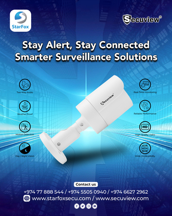 Doha, Electronics, QAR 1, Stay Alert, Stay Connected Smarter Surveillance Solutions.