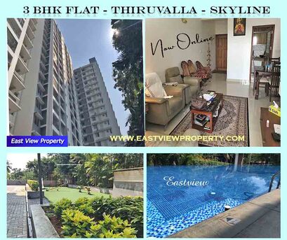 Manama, Real Estate For Sale, 2 BR,  1150 Sq. Feet,  KERALA Flat Sale Thiruvalla 2BHK Furnished 1150 Sq. Ft. Rs 72 Lakh. Call Sam 39044943