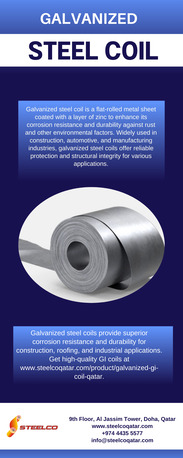Doha, Industrial Machinery, QAR 1000, Galvanized Steel Coil - Www.steelcoqatar.com
